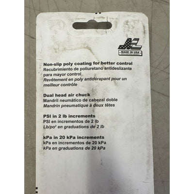 Milton Industries Service Gage Dual Head 10-160PSI Non Slip Poly Coating - Black