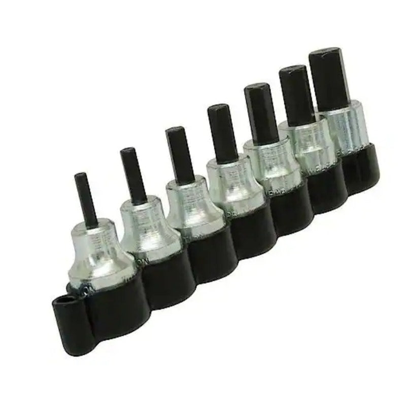 Lisle Metric Hex Bit Wrench Set, 3, 4, 5, 6, 7, 8, 10 mm, Hand Tools - 33850