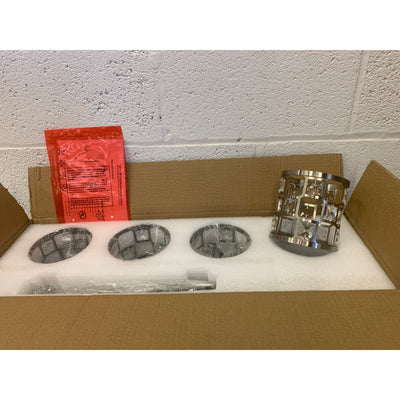Lámpara de araña estilo granja Reaketon, lámpara colgante de 4 luces para isla de cocina o comedor