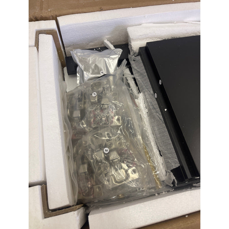 Tribesigns Freestanding Shoe Cabinet with Acrylic Doors and LED Lights - Black