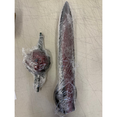 Flyvole Metal Agave Plant Outdoor Yard Decoration with Bird Feeder (Red)