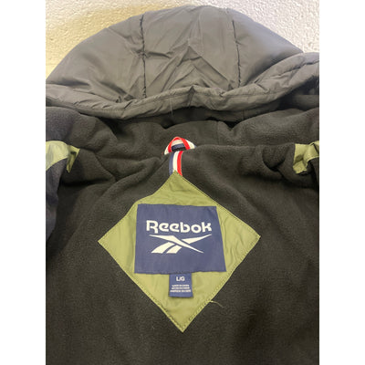 Reebok Men's Winter Jacket Varsity Green/Black Full Zip Up OMRB1038 - Large