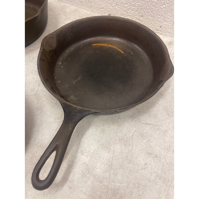 Set of 3 Cast Iron Skillets, 2 - 11" Skillets & 1 - 8.5" Skillet  for Cooking