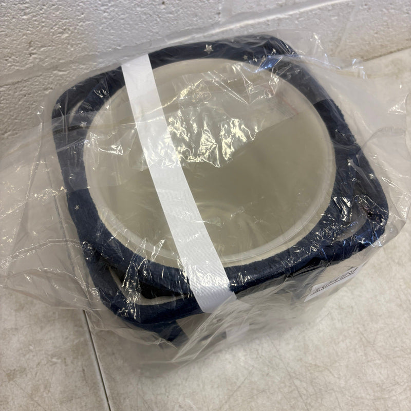 UGG Avery Stars 2-Piece Storage Square Bin & Round Waste Bin, Soft Fuzzy - Blue