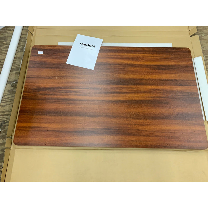 FLEXISPOT Desk Top ONLY No Frame Brown 48"x30" Rectangular Rounded SEE DETAILS