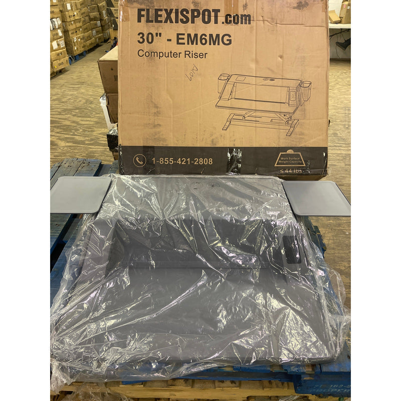 FlexiSpot Motorized Sit-Stand 30" Workstation GRAY EM6MG DESK ONLY NO HARDWARE