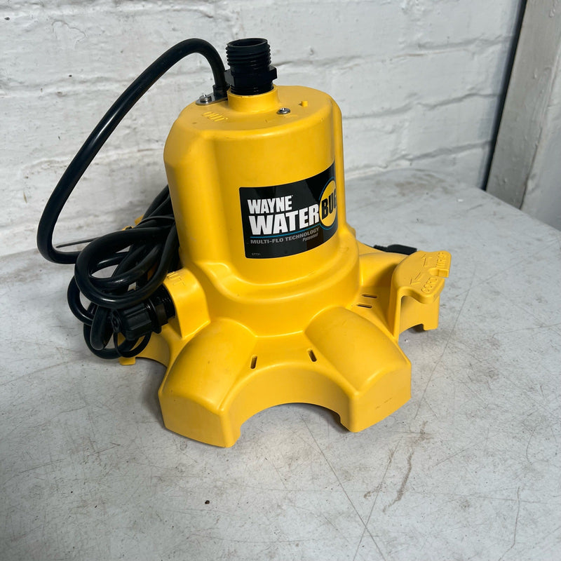 Wayne WWB Series Utility Pump, 4.8 A, 120 V, 1/6 hp, 3/4 in Outlet, 1010 gph