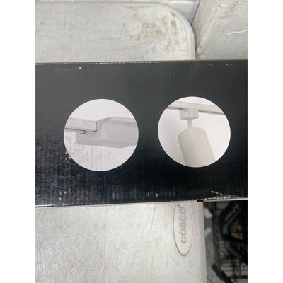 56" Track Lighting Kit Globe Electric Tribeca 4-Light, Matte White 59740