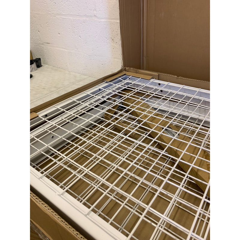 Fleximounts 4ftx8ft Height Adjustable Celling Storage Rack for Large Items& Bins