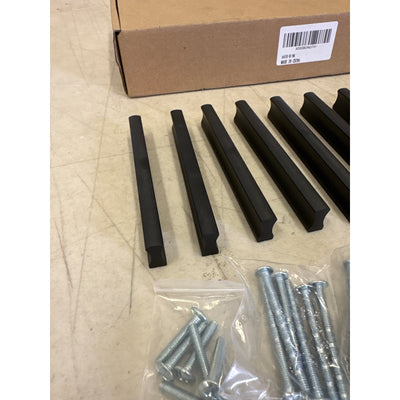 Goo-Ki 12-Pack 3-3/4" Hole Center Cabinet Pulls Black, Drawer Hardware Cabinets