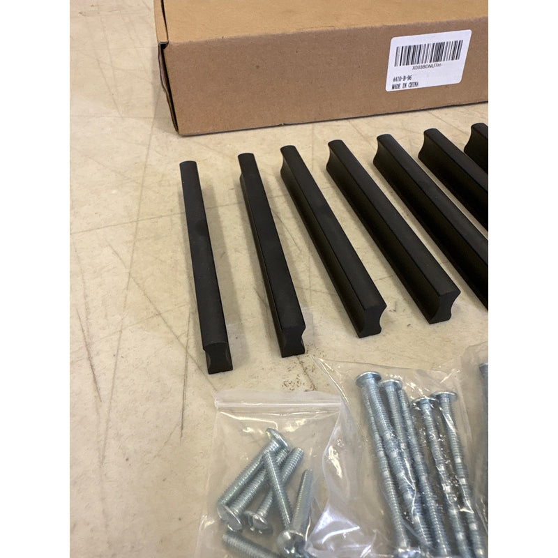 Goo-Ki 12-Pack 3-3/4" Hole Center Cabinet Pulls Black, Drawer Hardware Cabinets