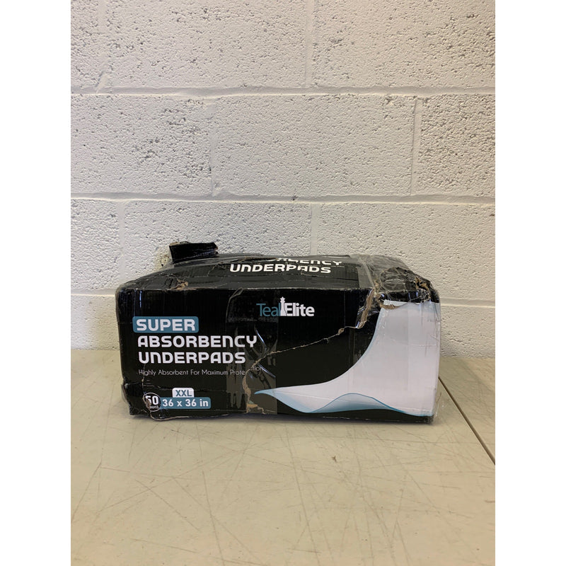 Empapadores desechables Teal Elite para adultos, 91 x 91 cm, 50 unidades, color blanco