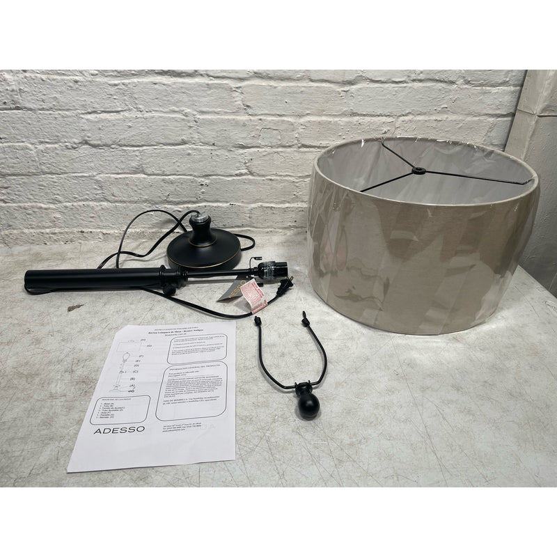 Barton 34.5 in. Table Lamp, Antique Bronze Finish, Adjustable