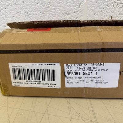 Set-of-6 Pod Bundle Artificial Flower Set (25in L) Durable Faux Greenery- Yellow