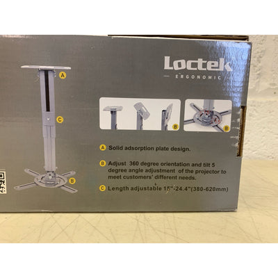 Loctek 24-inch LCD/DLP Projector Ceiling Mount Bracket White