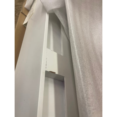 Nova Solo Halifax Floating Wall Shelf, White 4.7 x 9.6 x 47.2 in. Ding/ Dent