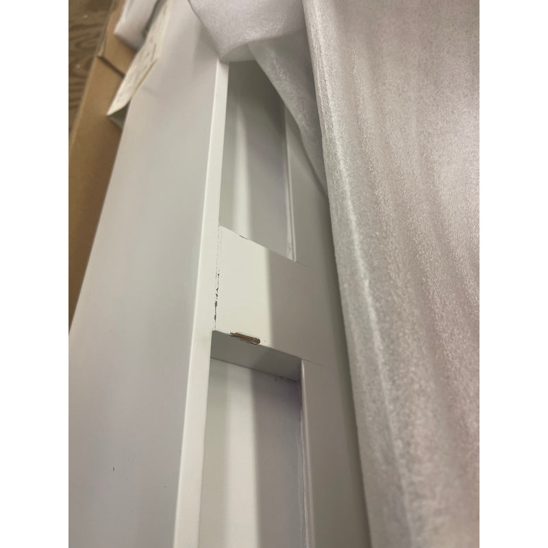 Nova Solo Halifax Floating Wall Shelf, White 4.7 x 9.6 x 47.2 in. Ding/ Dent