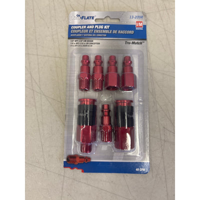 Tru Flate I/M Style Tru-Connect Kit, 7 Piece, Coupler and Plug Kit  13-209R