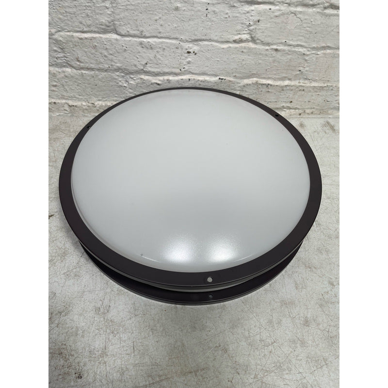 Access Lighting Solero II 17 in. 1-Light LED Flush Mount Fixture Brushed Bronze