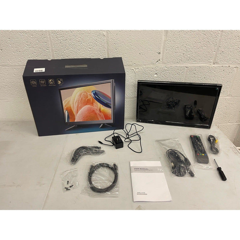 Desobry 19 Inch LCD 1080p TV with DVD Player Built in | HDMI, USB | Home, Office