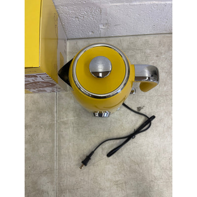 SUSTEAS Electric Kettle 57oz Hot Tea Kettle Water Boiler w Thermometer - Yellow