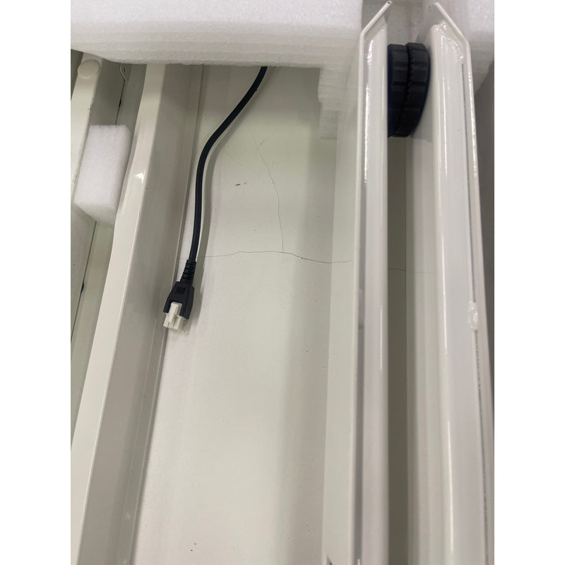 FlexiSpot Standing Desk 48"x24" Electric 6-Button, White, E9W COSMETIC BLEMISHES