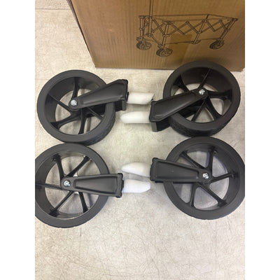 EchoSmile Collapsible Folding Wagon Cart 360lbs All Terrain Wheels Blue Orange