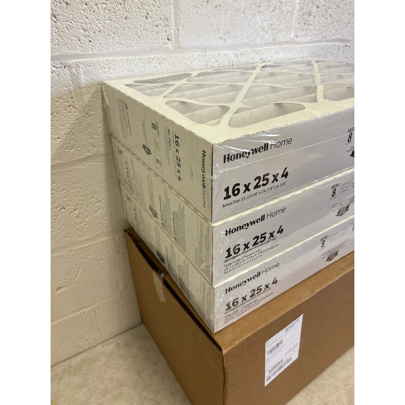 3-Pack Honeywell 16x25x4 MERV 8, AC Furnace Air Filter, CF408F1625-3PKAM