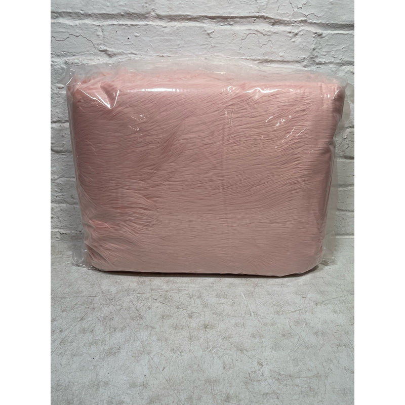 Alfombra Orinova de 1,5 x 2,1 m, color rosa, de piel de oveja grande y esponjosa, lavable