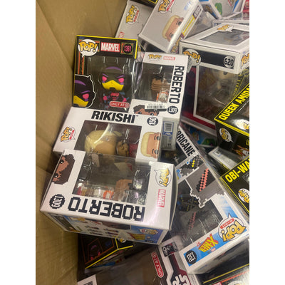 Pallet-of-300 FUNKO POPS IN BOX, MULTIPLE SIZES, Star Wars, Marvel, WWE, Justice League, Avengers