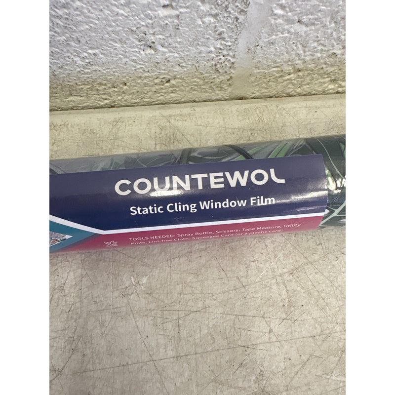 Window Privacy Film w Installation Tools Leafy Wonder Rainbow 45.2 x 157.4 in