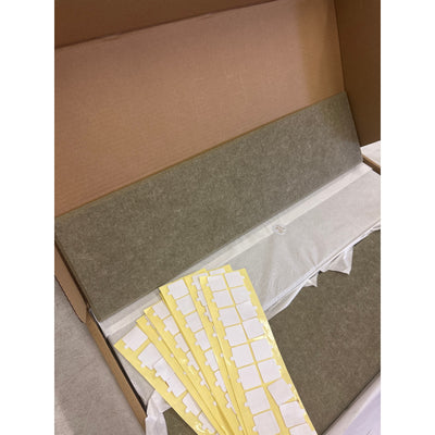 DECORITA Shiplap Felt Wall Panels 23-SqFt Interior Wall Decor, Olive Green 24pcs