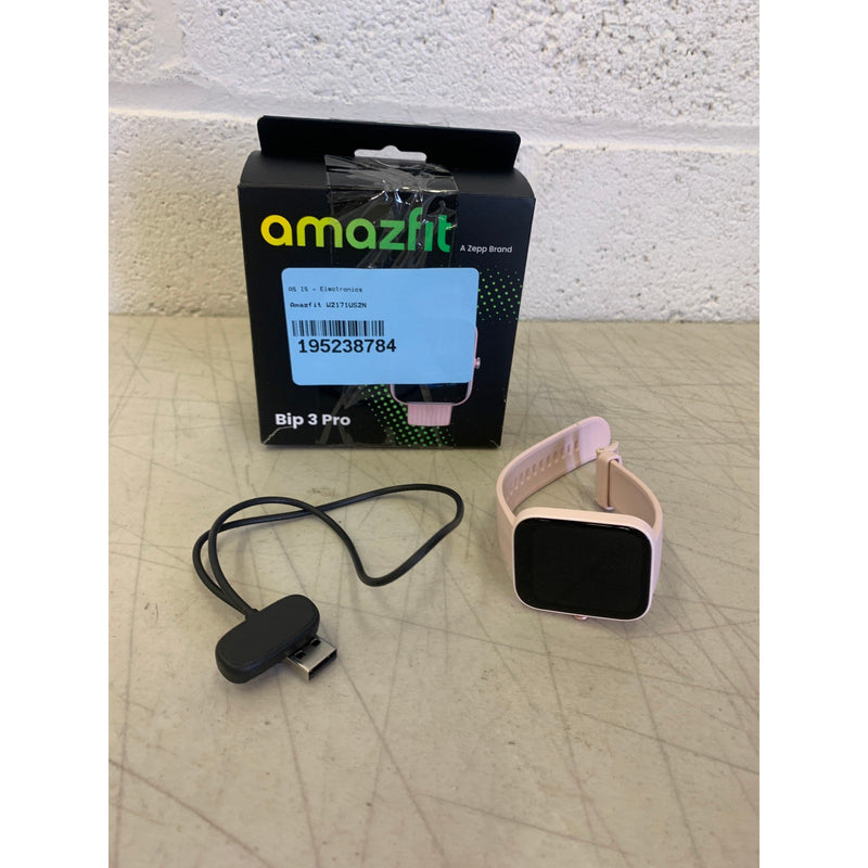 Amazfit Bip 3 Pro Smart Watch for Women, GPS, Fitness Tracker, Pink