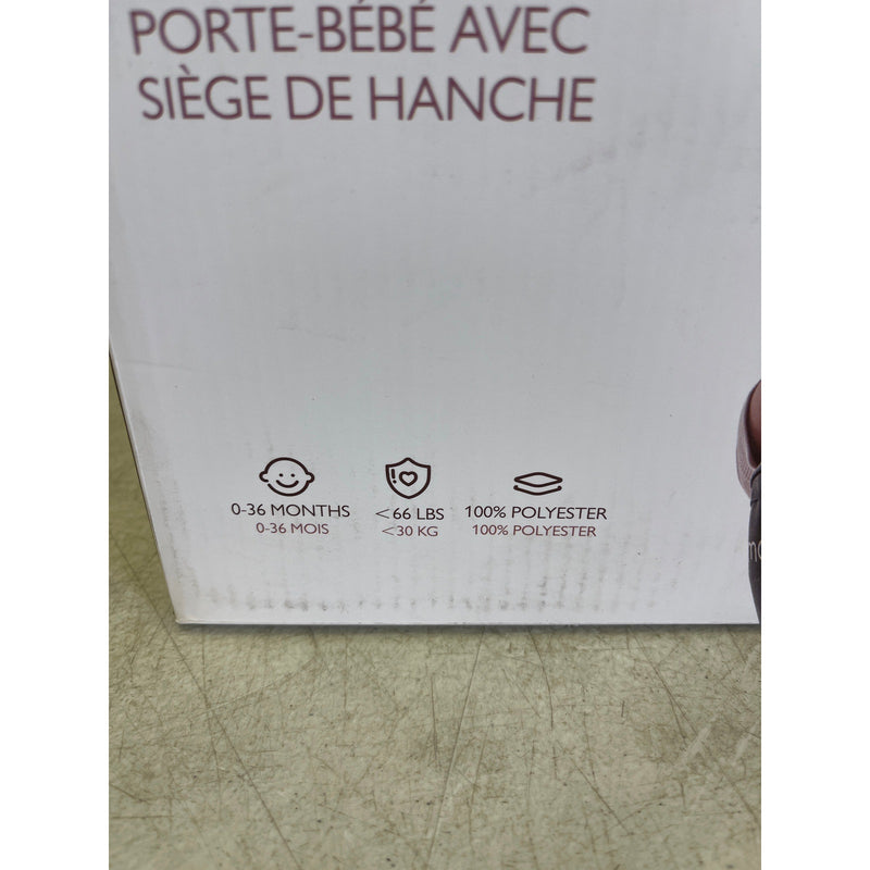 Momcozy Hip Seat Baby Carrier Adjustable Waistband, Gray, Sz Large Waist 40"-55"