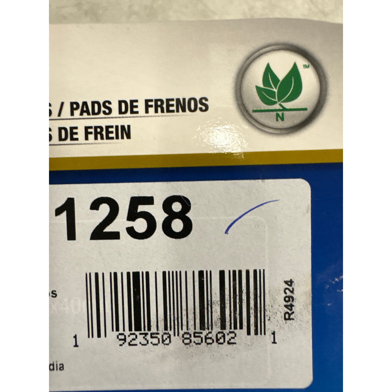 Carquest Premium Gold Brake Pads w Hardware, Ceramic, Quiet, Front - GNAD1258