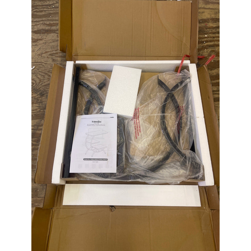 Tribesigns C-Shaped End Table, Industrial 3-Tier Side Table for Small Space