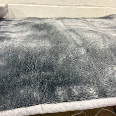 Set-of-2 Large Soft Fuzzy Rugs, 34" x 60" Area Rug, Home Decor, Non Slip - Gray