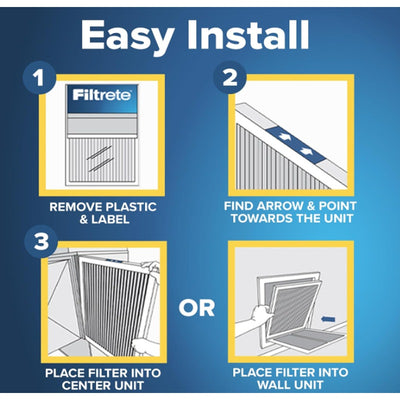 6-Pack Filtrete 20x25x1 AC Furnace Air Filter MERV 5 MPR 300 Air Cleaning Filter