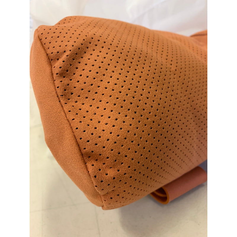 SET-OF-4 OUMANNI Universal Fit Breathable Suede Seat Covers, 2 Head Pads Orange