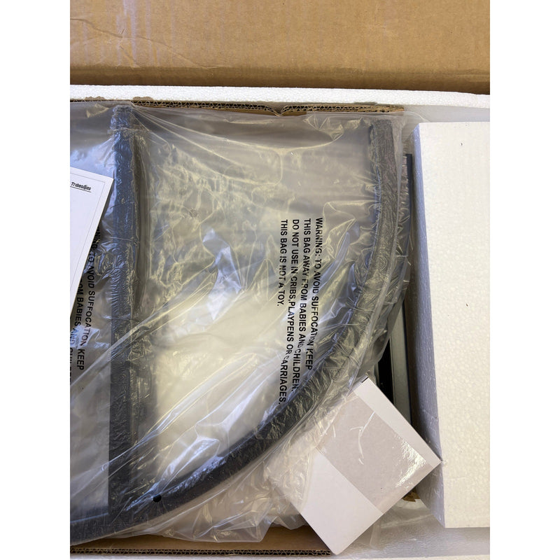 Tribesigns 41.3" Console Table, Industrial 4-Tier Sofa Table w Circle Base Brown