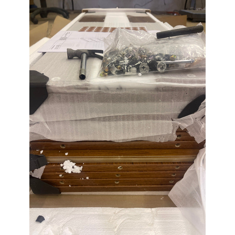 Tribesigns Wood Bookcase, 72" x 35" x 12" Bookshelf with 6 Storage Shelves Brown