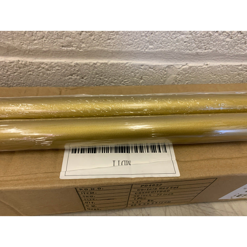 SET-OF-4 Knobelite 1 Inch Curtain Rods,Decorative Drapery Single Windows 22"-48" Adjustable