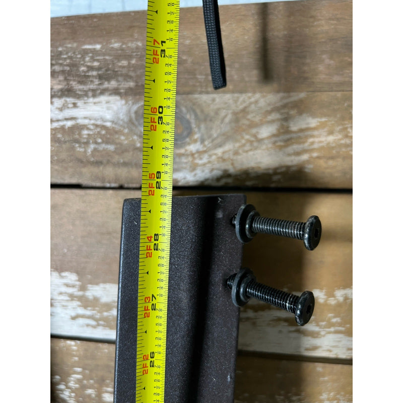 Rustic Farm Table Indoor/ Outdoor 67" x 32" Solid Wood Dining Table, Metal Legs, Antique