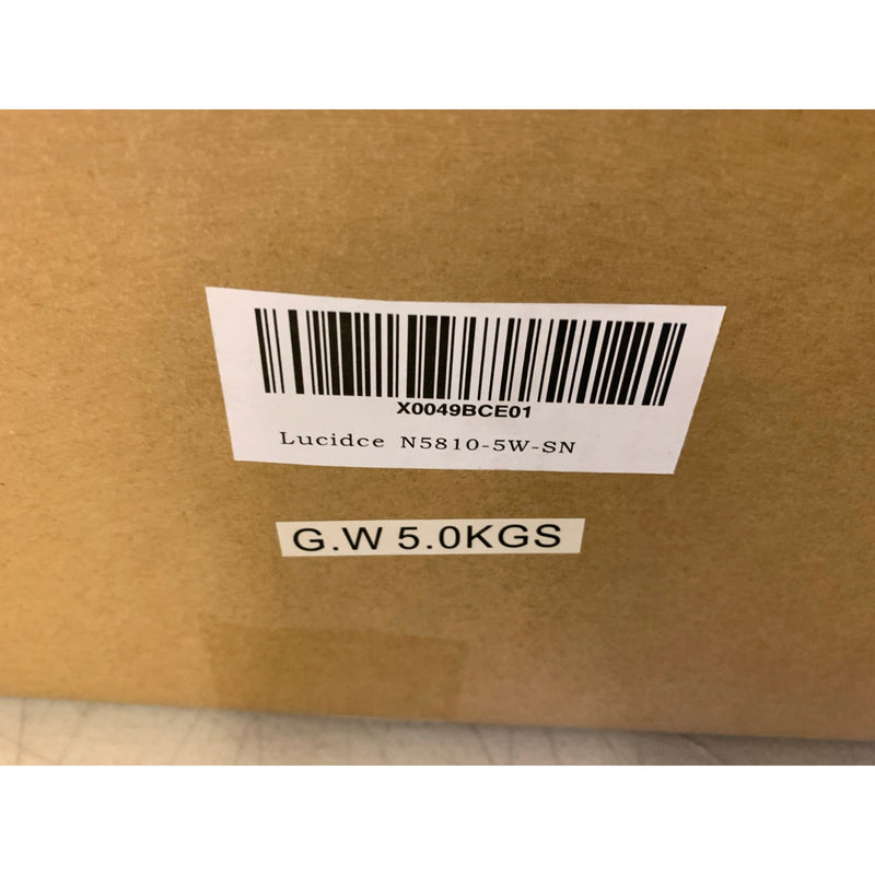 Lámparas de tocador de baño industriales de 5 luces con vidrio transparente