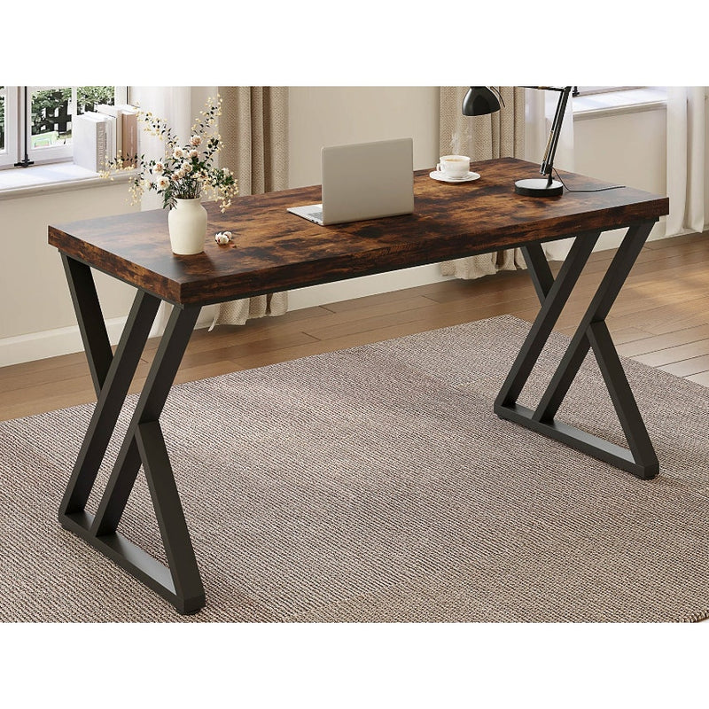 Tribesigns Heavy-Duty Computer Desk 55" Study Desk Writing Table Rustic READ