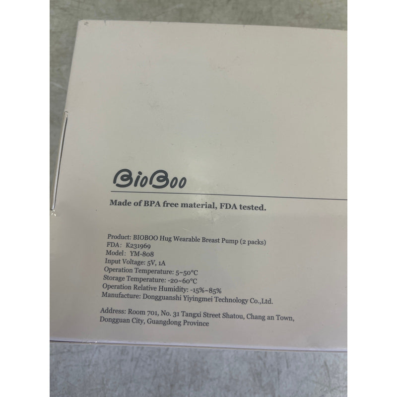 BIOBOO Hug Double Wearable Breast Pump Hands Free, Set of 2, 24mm, YM-808