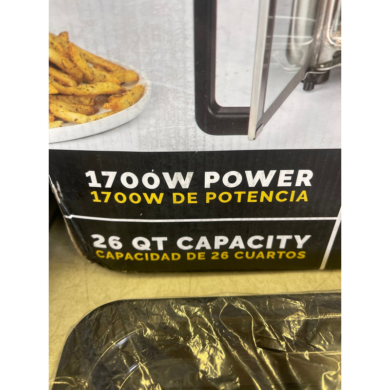 Kalorik MAXX Air Fryer 26-Quart Stainless Steel Toaster Oven Combo w Accessories
