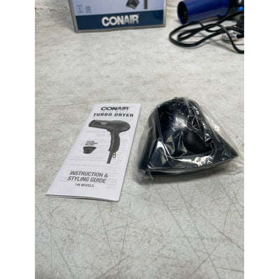 Conair Turbo Hair Dryer, Concentrator Included, 2 Heat & 2 Speed Settings