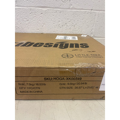 Tribesigns Square End Table 2-Tier Side Table White / Gold,, Missing Screws