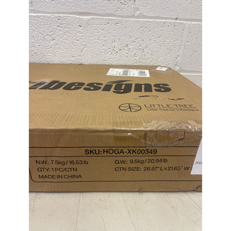 Tribesigns Square End Table 2-Tier Side Table White / Gold,, Missing Screws